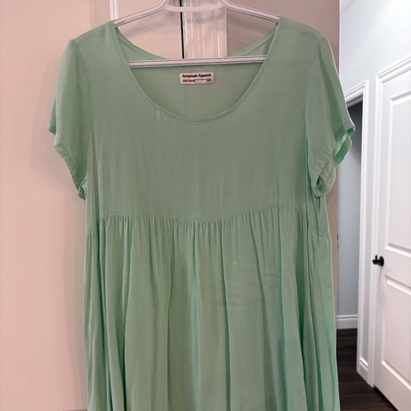 American Apparel Babydoll Dress - Mint - Picture 2 of 3